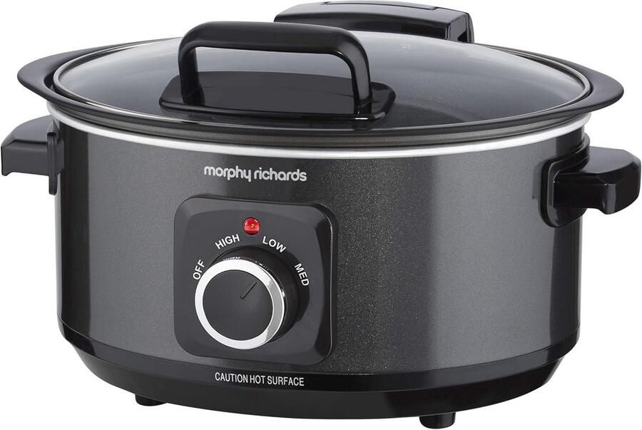 Slowcooker 6.5L met Scharnierend Deksel Gezonde Maaltijden Koken