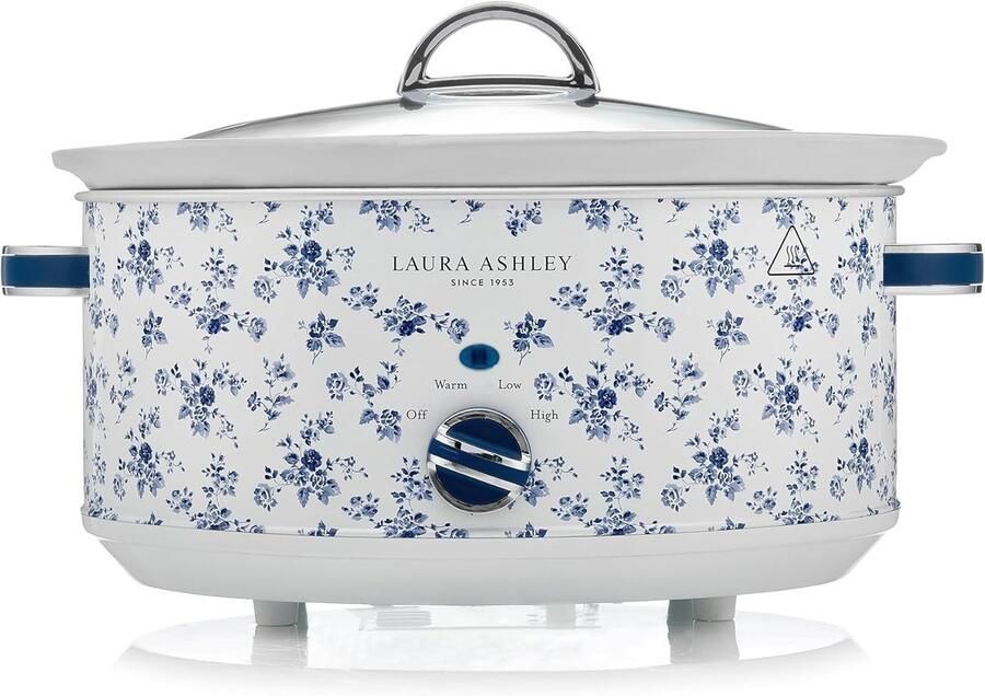 Slowcooker China Rose 6 5 Liter Keramische Binnenpan Voor Grote Porties tot 10 Personen