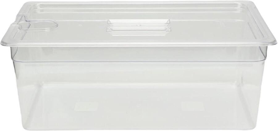 Slowcooker container Grote bak Gezinsmaaltijden bereiden Hittebestendig PP materiaal 25 liter Transparant