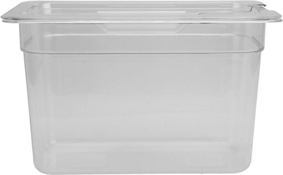 Slowcooker Container Voedselcontainer Sous Vide Koken Hittebestendig ABS 69 Liter Transparant