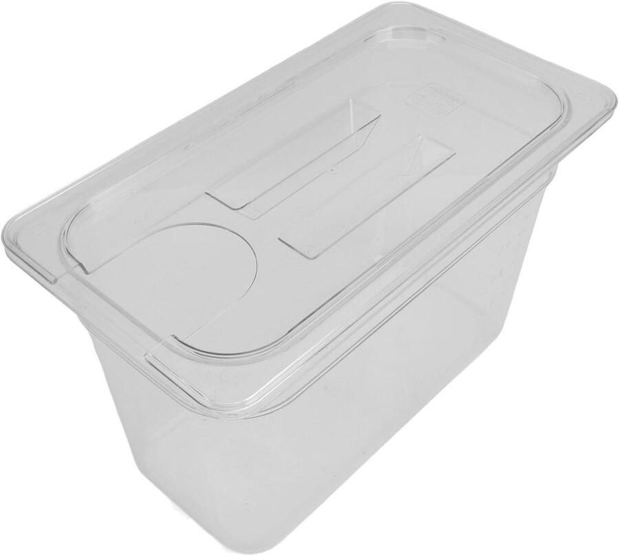 Slowcooker Container Sous Vide Bak Lage Temperatuur Koken Transparant Ontwerp 69 Liter Helder
