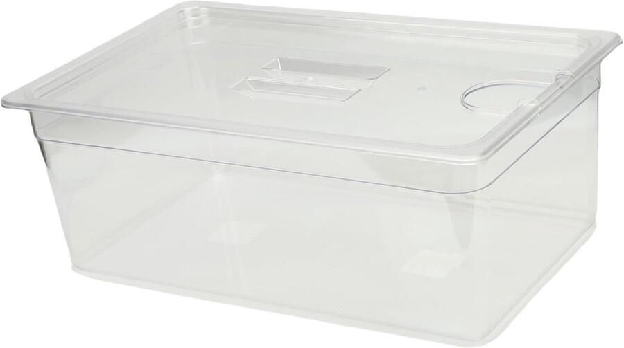 Slowcooker Container Voedsel Bak Grote Porties Koken Hittebestendig PP 25 Liter Transparant