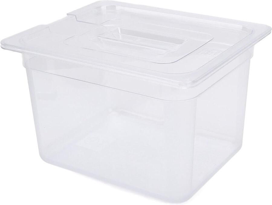 Slowcooker Container Voedsel Opslagbak Slowcooken Thuis Met Handig Deksel 12L Wit