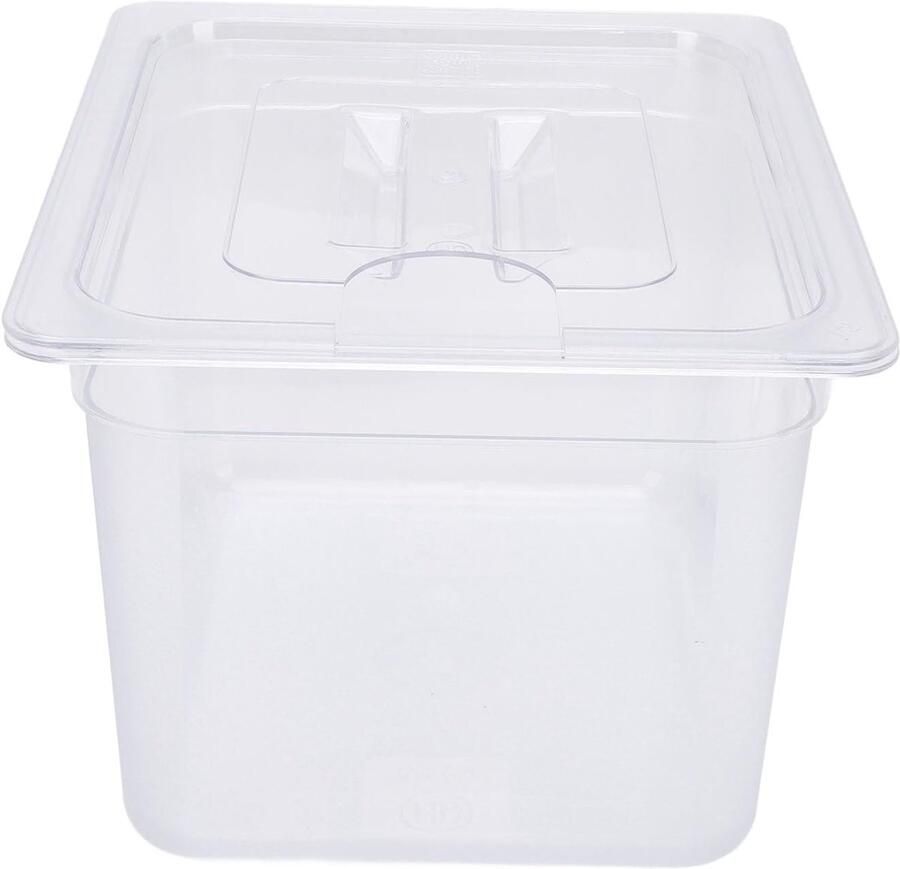 Slow Cooker Container Vacuüm Kookbak Langzaam Koken Hoge Temperatuurbestendigheid 12 Liter Zwart