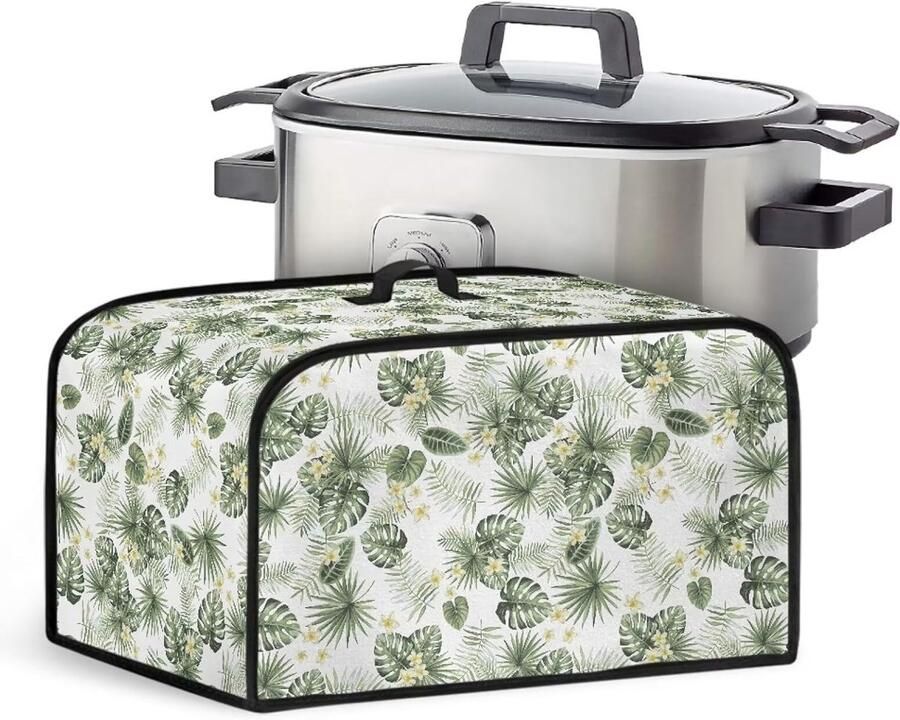 Slowcooker Deksel Keukenmachinehoes Keuken Beschermen Met Handvat 43 x 27 cm Tropische Bloemen