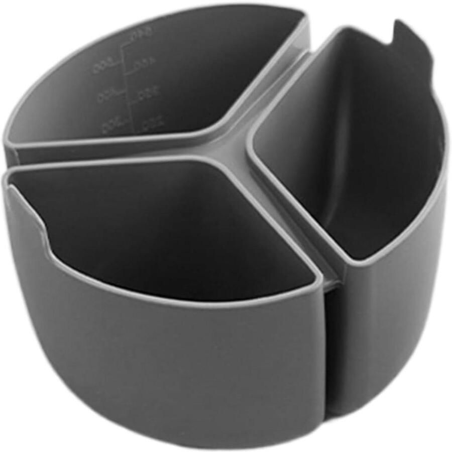 Slowcooker Inzetstuk Panverdeler Keukenaccessoire Maaltijden Voorbereiden Voedselveilig Siliconen 18 x 12 cm Grijs