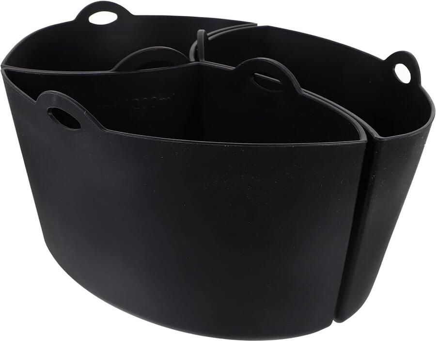 Slowcooker Inzetstuk Verwijderbare Divider Gezond Koken Hittebestendig Siliconen 7 Liter Capaciteit Zwart