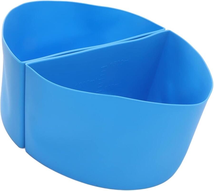 Slowcooker Inzetstukken Herbruikbare Bakvorm Twee Maaltijden Tegelijk Voedselveilig Siliconen 6 Liter Blauw