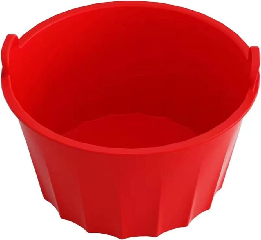 Slowcooker Liner Herbruikbare Inzet Koken Zonder Schrobben Voedselveilig Siliconen 21 cm Diameter Rood