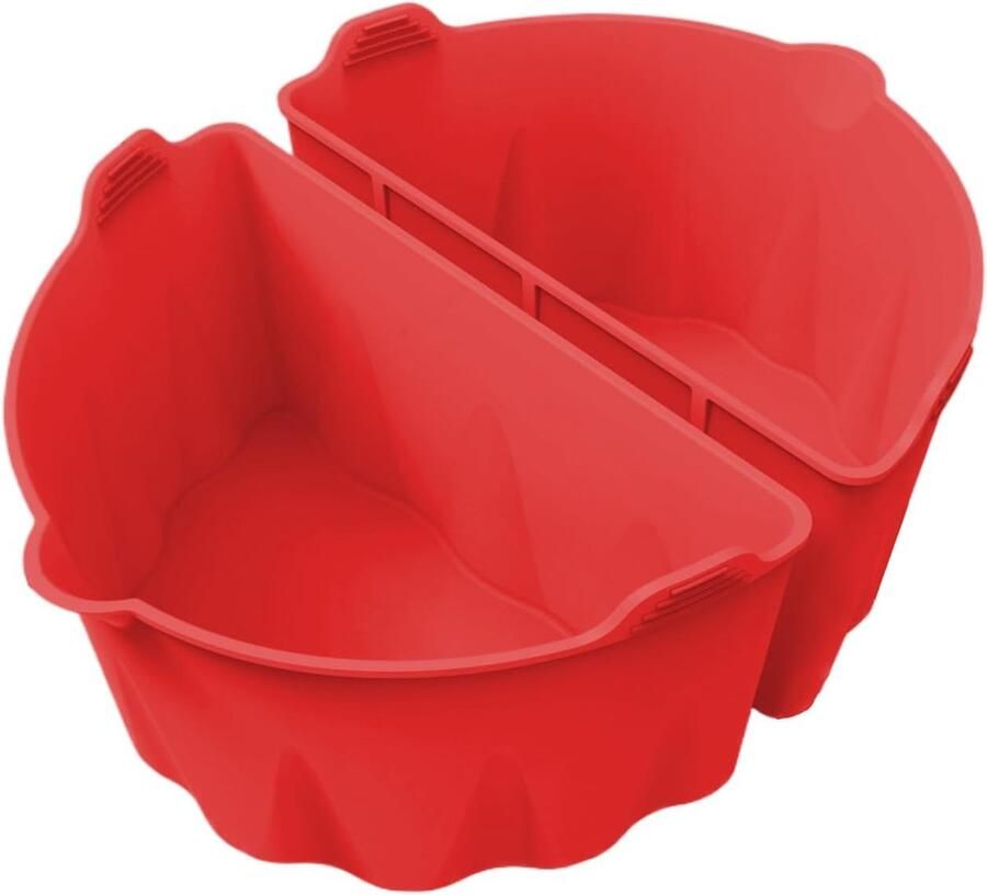 Slow Cooker Liner Kook Accessoire Maaltijden Bereiden Vaatwasserbestendig 21.5 cm Rood - Foto 2