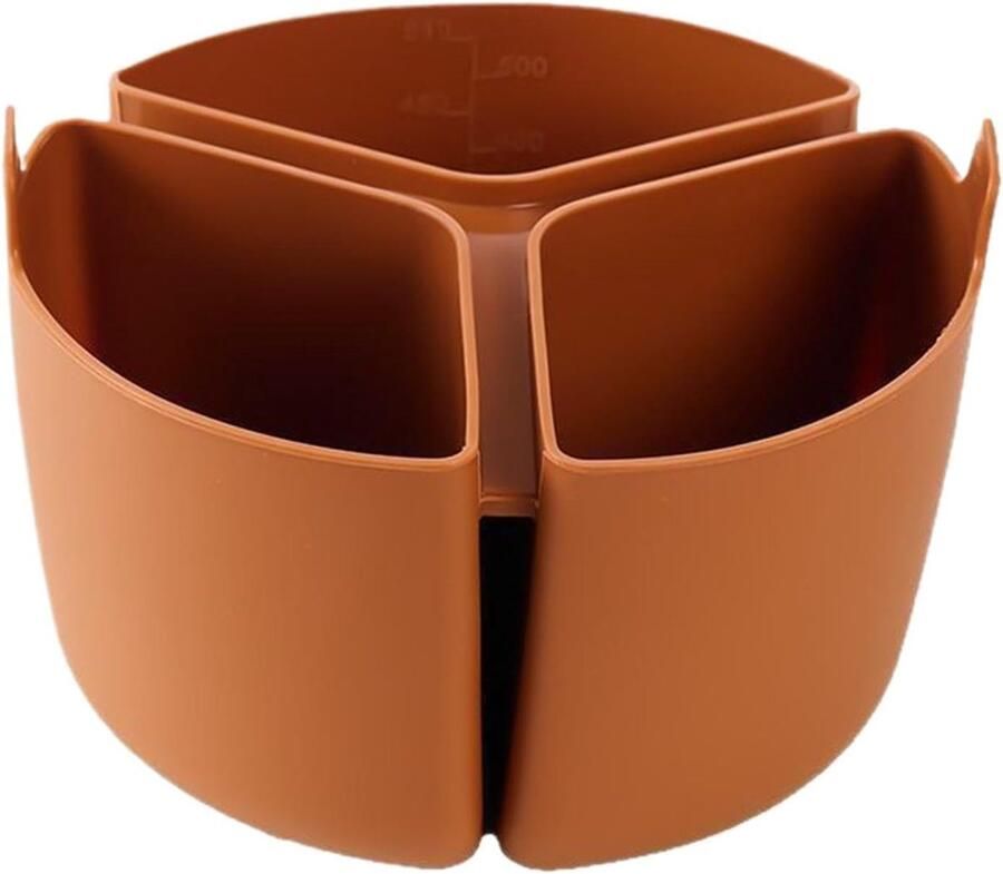 Slowcooker Liner Pot Beschermer Maaltijden Bereiden Twee Maaltijden Tegelijk 1800ml Capaciteit Bruin