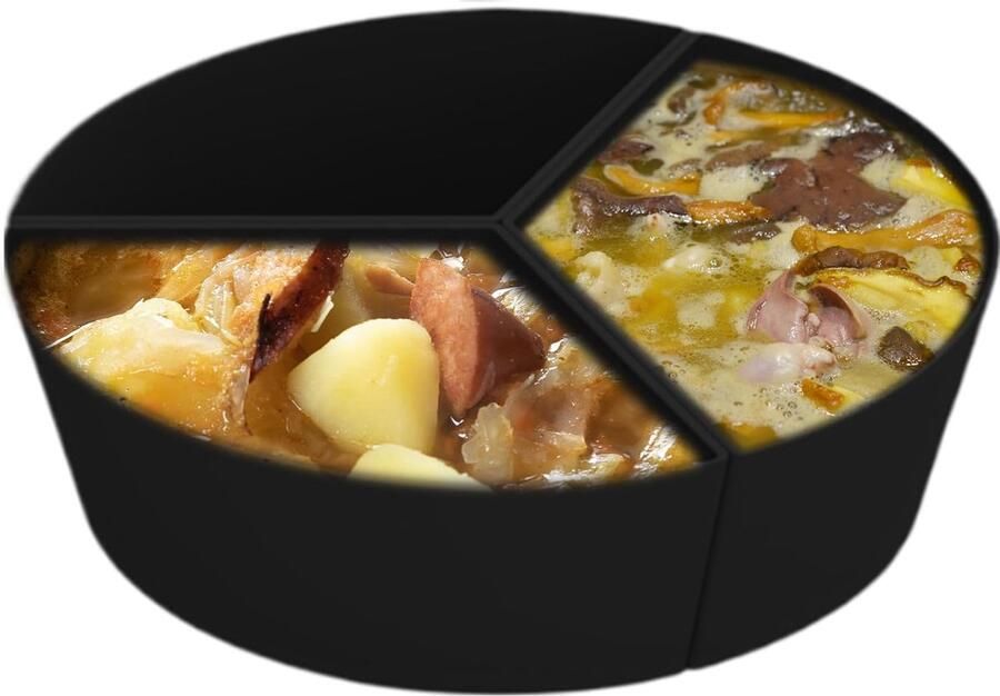 Slowcooker Liner Silicone Inzet Meerdere Maaltijden Bereiden Non-stick Coating Voor de meeste modellen Zwart