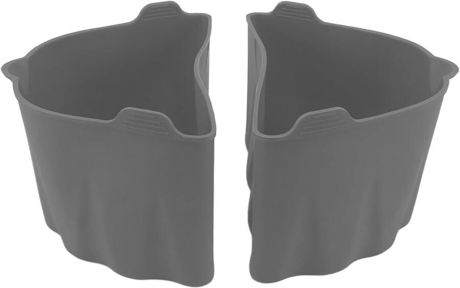 Slowcooker Liners Crock Pot Inzet Twee Gerechten Koken Voedselveilig Siliconen 2 Stuks Grijs