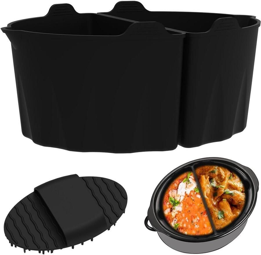 Slowcooker Liners Crockpot Inzet Makkelijk Koken Dubbel Koken Mogelijk 2 Stuks Zwart