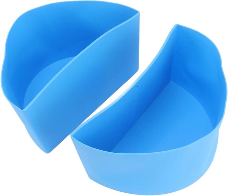 Slowcooker Liners Herbruikbare Bakvorm Gezinsmaaltijden Bereiden Twee Compartimenten Set van 2 Blauw