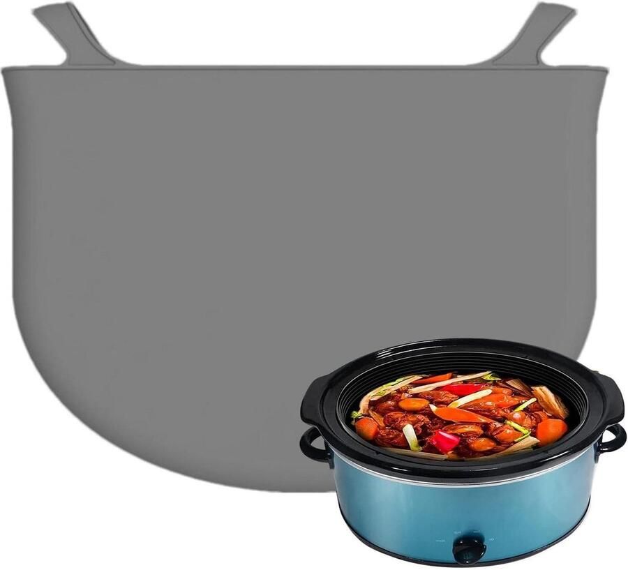 Slowcooker Liners Keukenpot Covers Gemakkelijk Koken Lekvrije Siliconen 4 Stuks Transparant