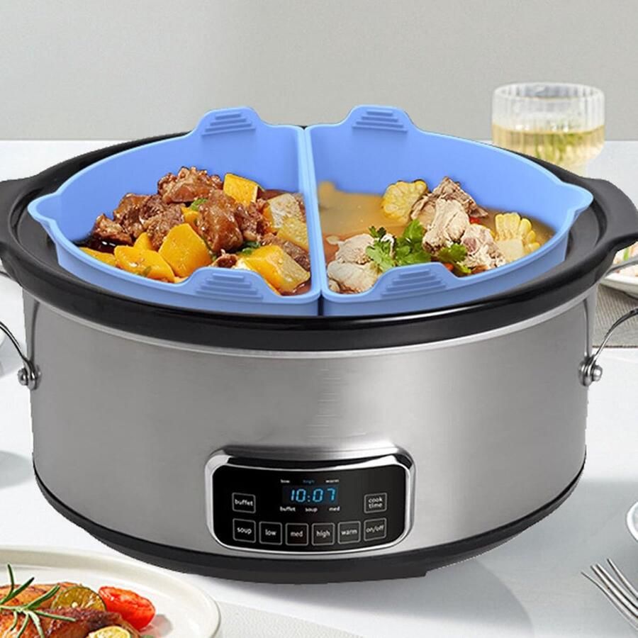 Slowcooker Liners Kook Inzetstukken Gemakkelijk Koken Verdeel En Kook Paar Lichtblauw
