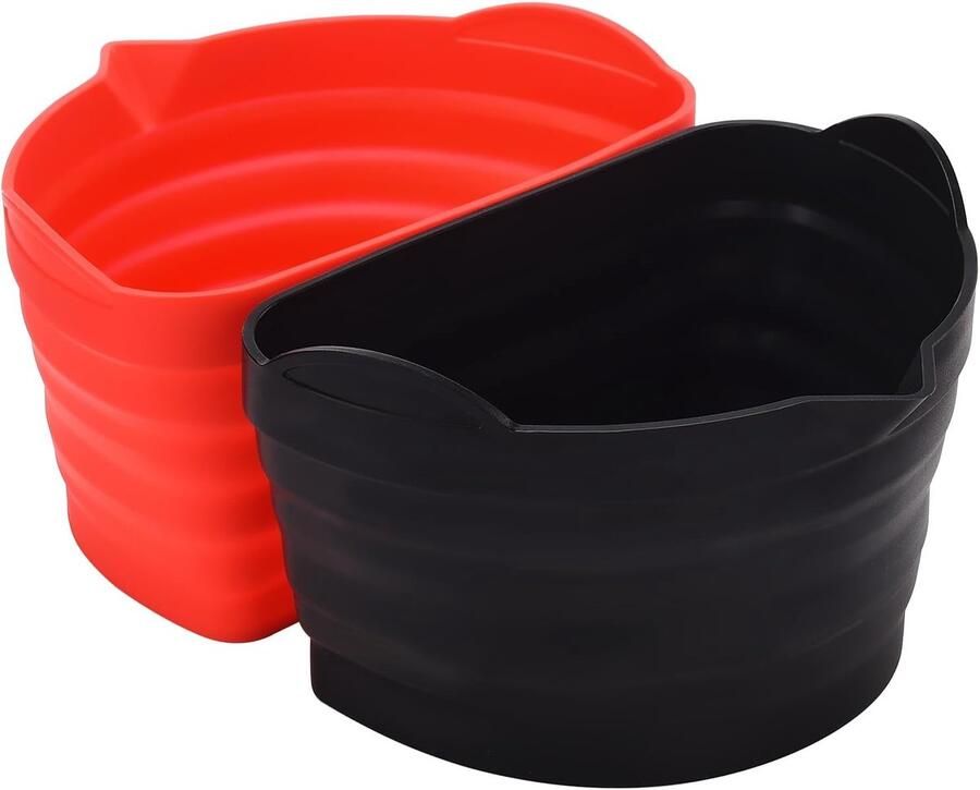 Slowcooker Liners Kookpot Hulzen Twee Gerechten Koken Vaatwasserbestendig 6-7 Liter Rood Zwart