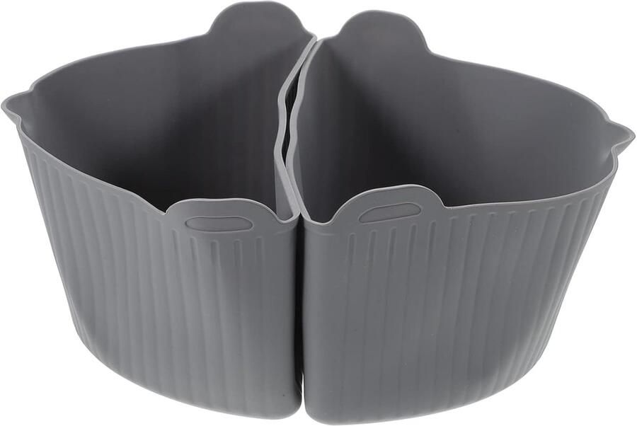 Slowcooker Liners Kookverdeelstuk Meerdere Gerechten Voedsel Scheiden 30x16.5x11CM Grijs