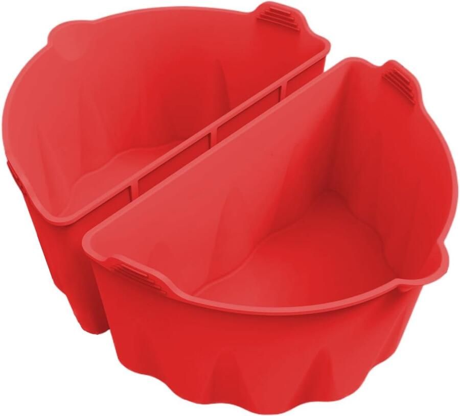 Slowcooker Liners Silicone Bakjes Maaltijden Bereiden Tijd Besparend Hulpmiddel 6-8 QT Rood