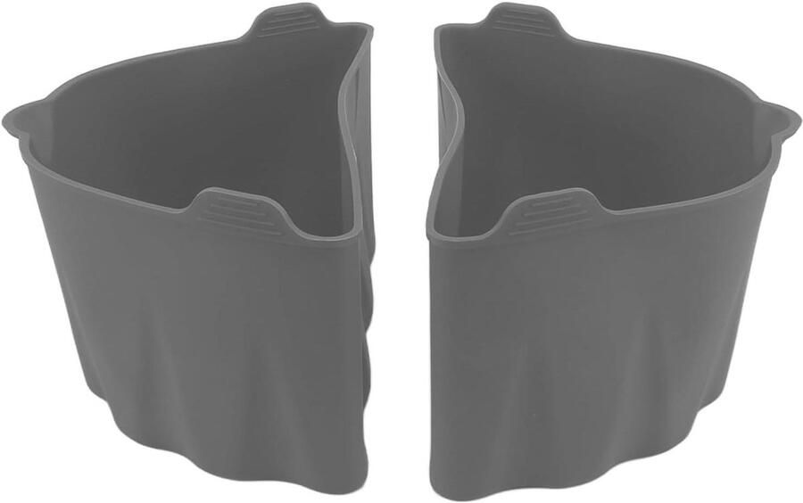 Slowcooker Liners Siliconen Voeringen Twee Maaltijden Koken Handvat Ontwerp 6-7QT Grijs