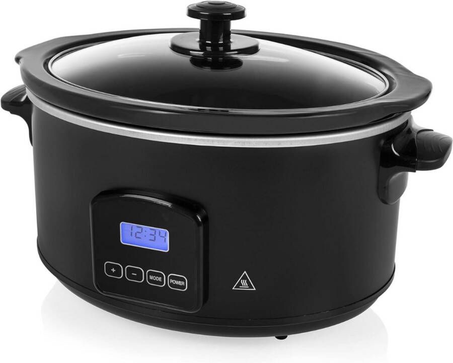 Slowcooker Met Timer Digitale Slowcooker Met Timer Programmeerbare Slowcooker Hotpot Elektrische Slowcooker Binnenpan Keramische Binnenpan Timerfunctie Warmhoudfunctie Snelkookpan Rijstkoker RVS