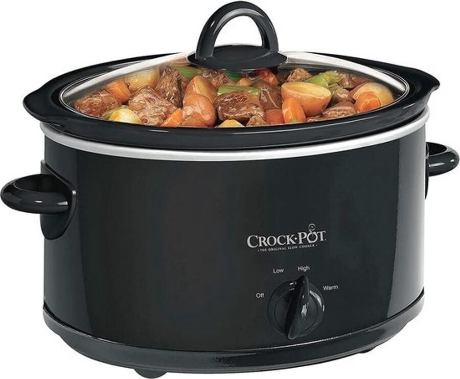 Slowcooker met verwijderbare keramische kom 3.7 liter (3-4 personen) Energiezuinig en eenvoudig te reinigen