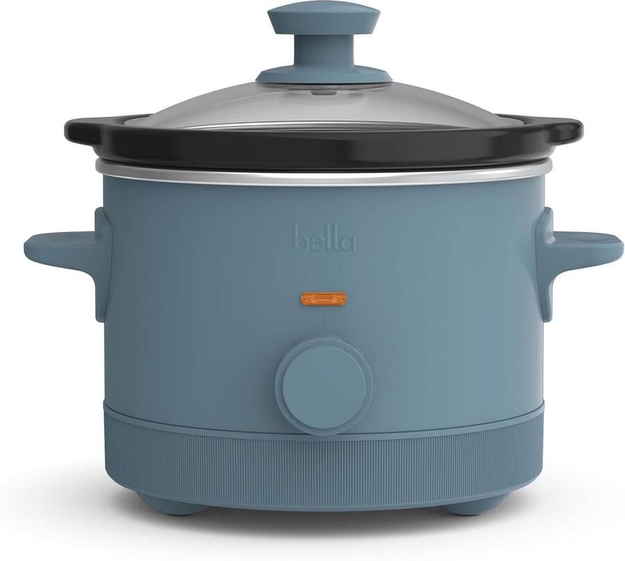 Slowcooker Mini kookpan Stoofpan Maaltijden Bereiden Non-stick Coating 1.5 Liter Blauw