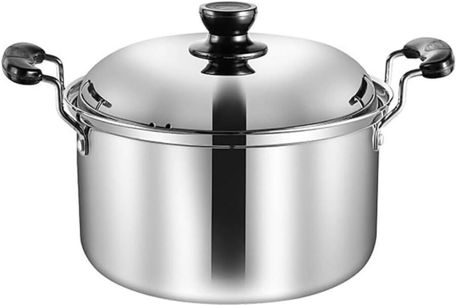 Slowcooker Niet-magnetische verdikking Roestvrij staal Hoge pan Soeppan Congee Pot Inductiekookplaat Soeppan