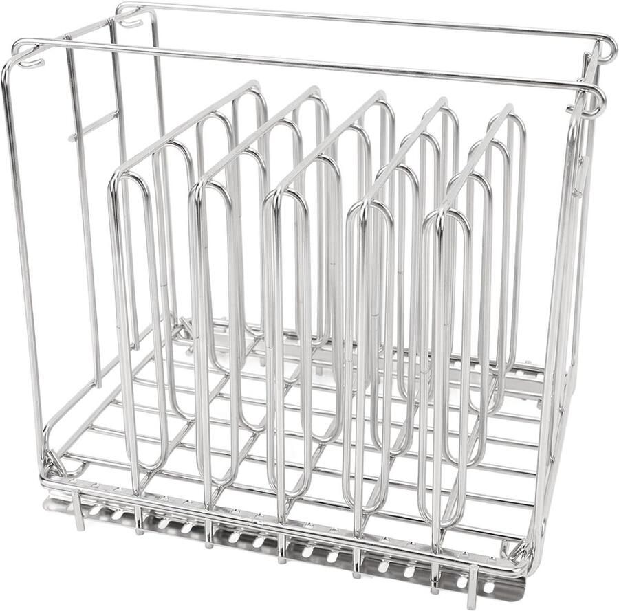 Slowcooker Rek Kookrek Keuken Sous Vide Opvouwbaar Ontwerp 19cm Hoog Zilver