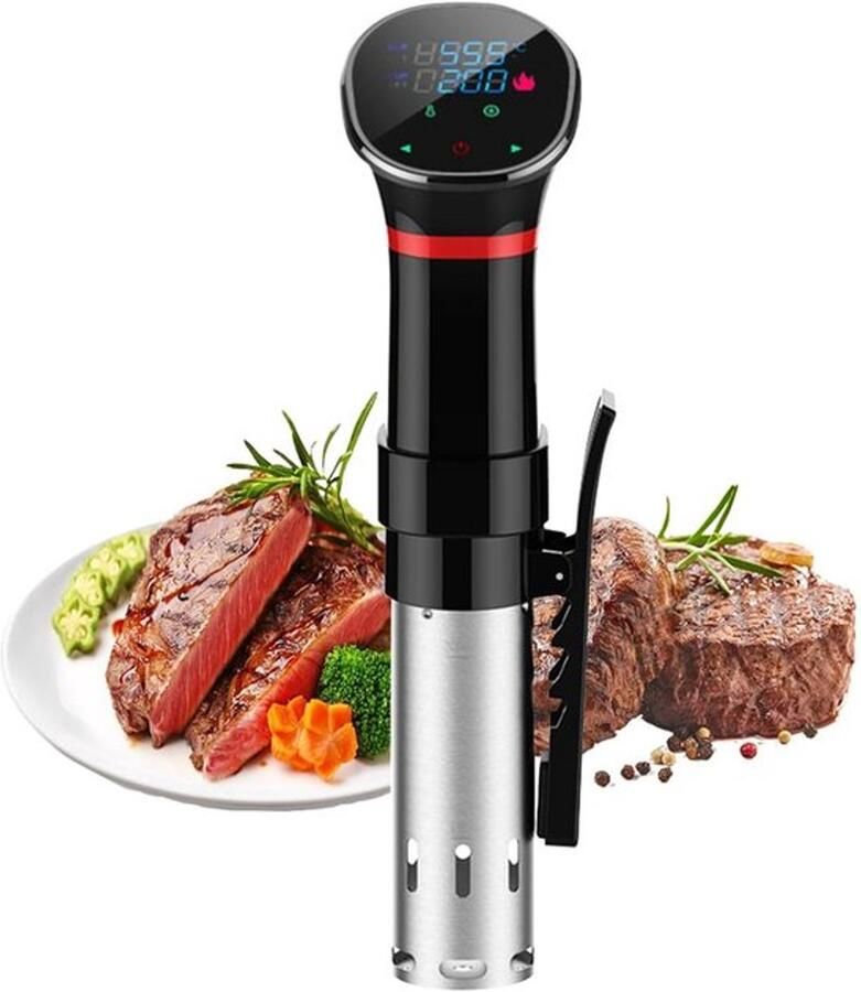 Slowcooker sous-vide circulatiepomp LCD-digitaal display nauwkeurige temperatuur- en tijdregeling waterdichte precisiekookmachine