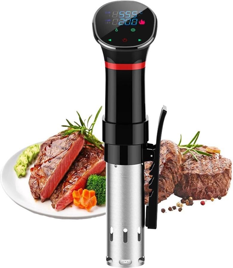 Slowcooker sous-vide circulatiepomp LCD-digitaal display nauwkeurige temperatuur- en tijdregeling waterdichte precisiekookmachine