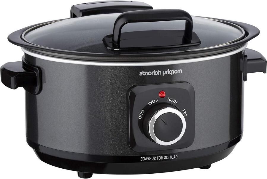 Slowcooker Stoofpotpan Maaltijden Bereiden Kookpan in één 65 Liter Zwart