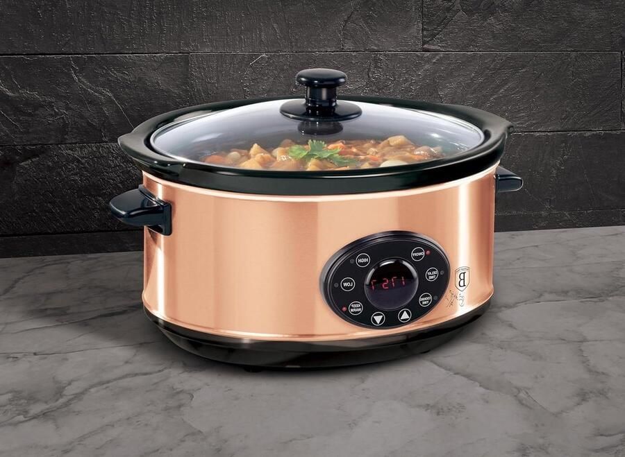 Slowcooker Sudderpan Elektrisch Maaltijden Bereiden Zacht Koken 35 liter Zwart