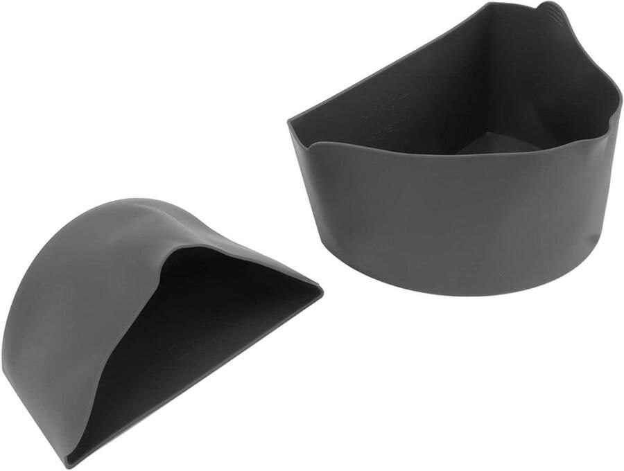 Slowcooker Verdeler Voedsel Scheider Twee Gerechten Koken Met Hefhandgrepen 22 x 13 x 5 cm Grijs