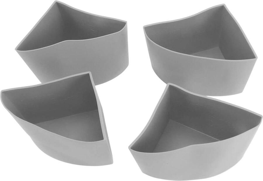 Slowcooker Divider Liner Pot Verdeelbakje Twee Maaltijden Koken Lekvrij 4-in-1 Ontwerp 6 Liter Pot Grijs
