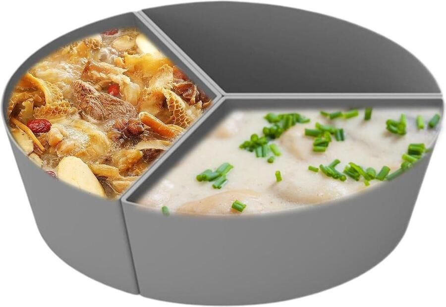 Slowcooker Verdelers Inzetstukken Stoofpot Meerdere Maaltijden Koken Voedselveilige Siliconen 22B x 11H cm Niet gespecificeerd