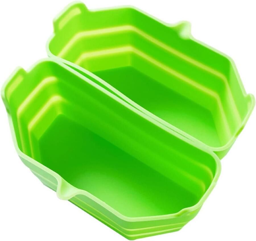 Slowcooker Voering Crock Pot Verdeel Twee Maaltijden Voedselveilig Siliconen 20x19.5x10.5 cm Groen
