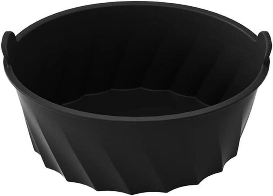 Slowcooker Voering Herbruikbare Pot Koken en Opbergen Hittebestendig Siliconen 6-8 Liter Zwart