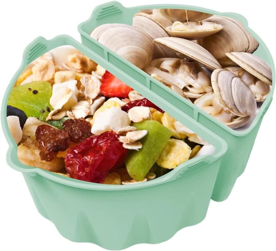 Slowcooker Voering Pot Verdeler Gescheiden Koken Voedselveilig Siliconen 217x14x11cm Lichtgroen