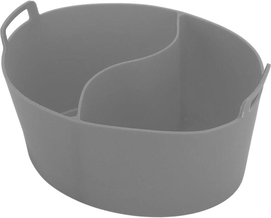 Slowcooker Voering Pot Verdeler Twee Maaltijden Bereiden Lekvrij Ontwerp 20 x 14 x 11 cm Grijs