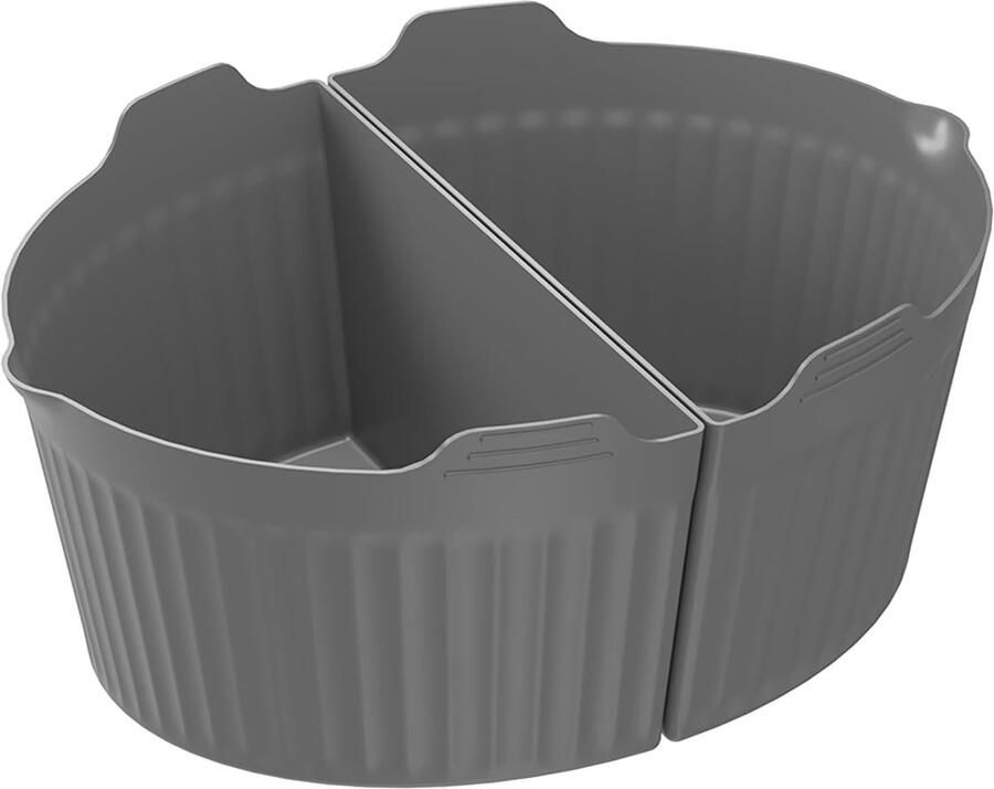 Slowcooker Voering Separator Keuken Twee Maaltijden Koken Lekvrij Ontwerp 6-8 Liter Grijs