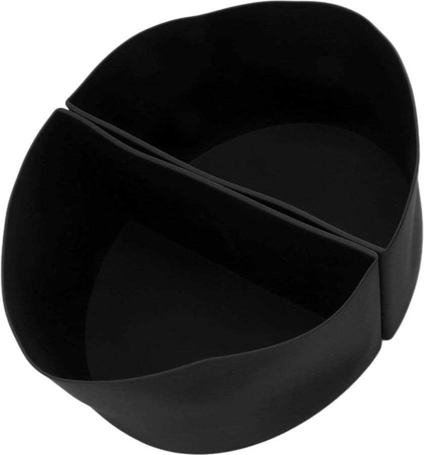 Slowcooker Voering Silicone Inzetstuk Twee Maaltijden Herbruikbaar Lekvrij 6 Liter Zwart