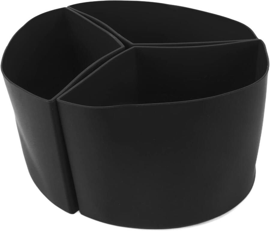 Slowcooker Voering Siliconen Kookgerei Maaltijden Bereiden 3 Maaltijden Tegelijk 21 x 14 x 6 cm Zwart