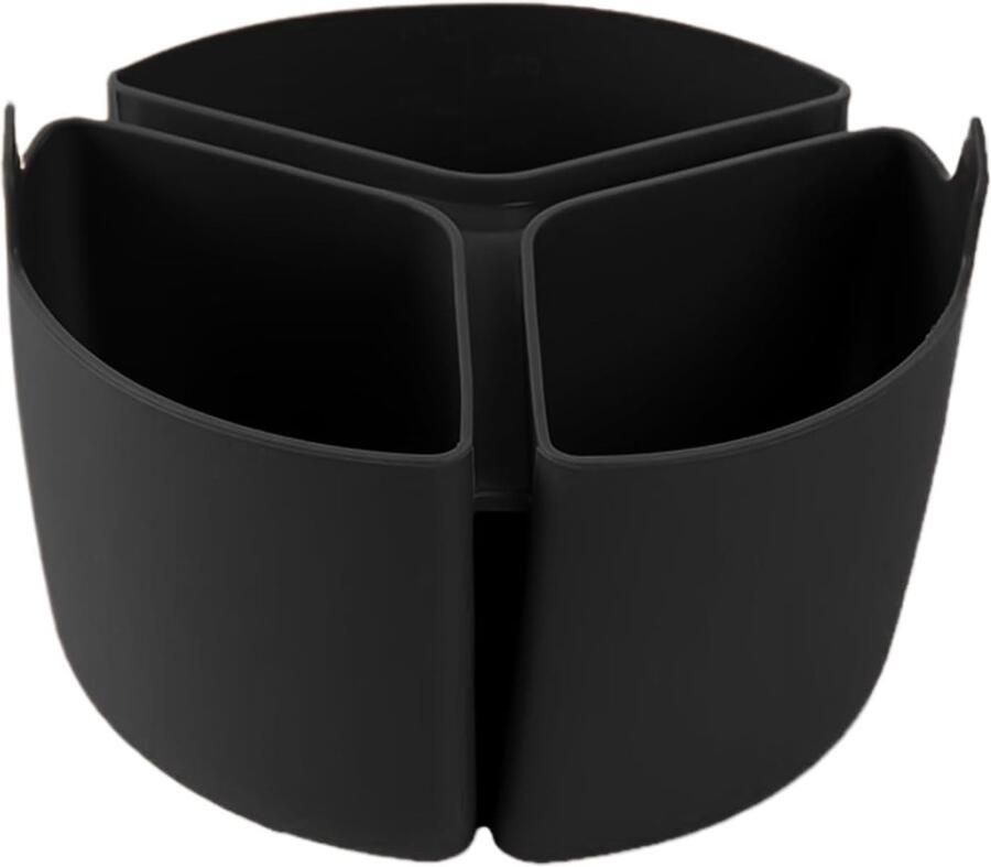 Slowcooker Voering Stoofpot Bakjes Maaltijden Bereiden Drie Vakken 18 x 12 cm Zwart