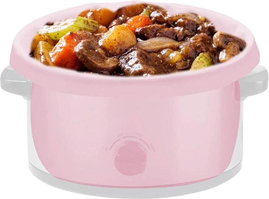 Slowcooker Voeringen Kookzakken Pot Maaltijden Bereiden Herbruikbaar Siliconen 6-8 Liter Roze