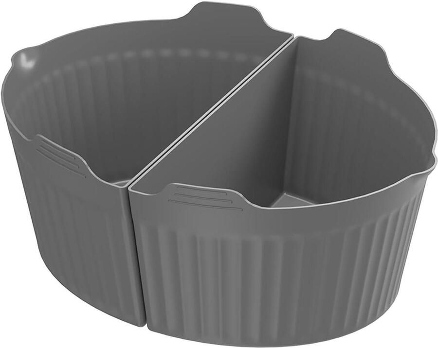 Slowcooker Voeringen Siliconen Liners Maaltijden Bereiden Herbruikbaar en Lekvrij 6-8 Liter Grijs
