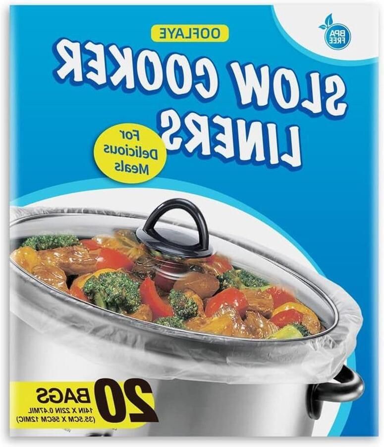 Slowcooker Zakken Kookzakken Gemakkelijk Koken BPA-vrij 20 Stuks XL Transparant