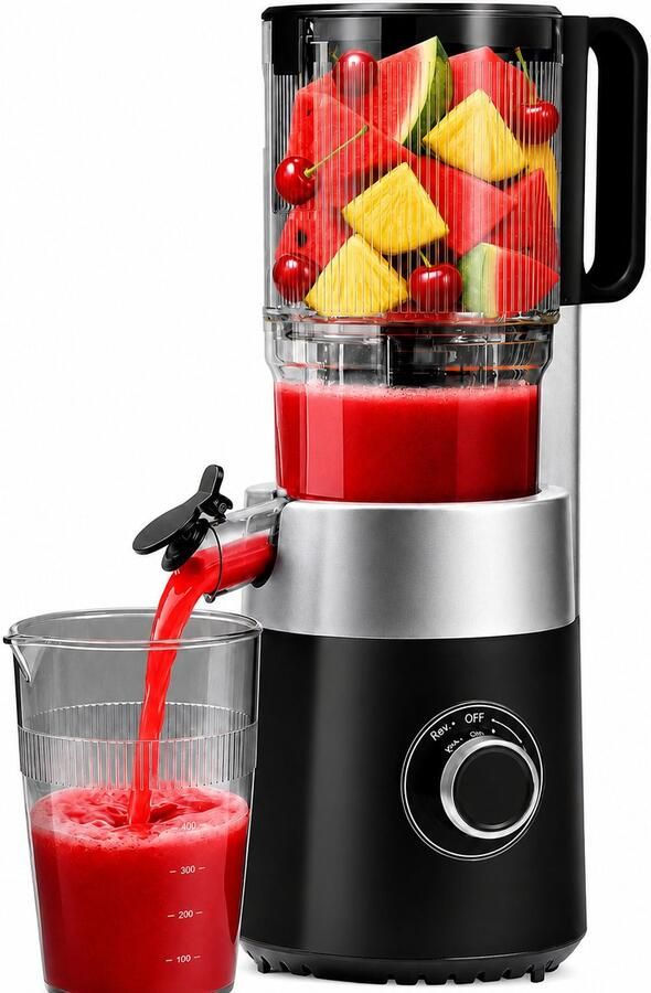 Slowjuicer – 220W – XXL vulopening 135 mm – 1 8 liter – 7-traps perssysteem