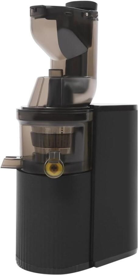 Slowjuicer Elektrische sapcentrifuge Voor vers sap Grote vulopening Capaciteit 500 ml Zwart